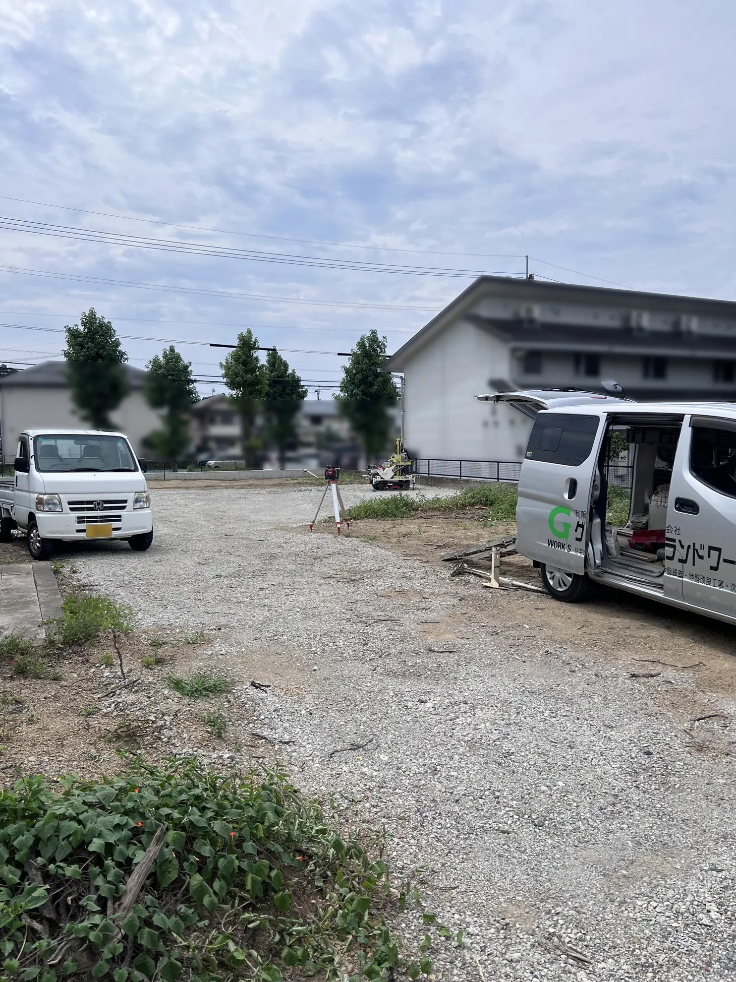 地盤調査を実施しました