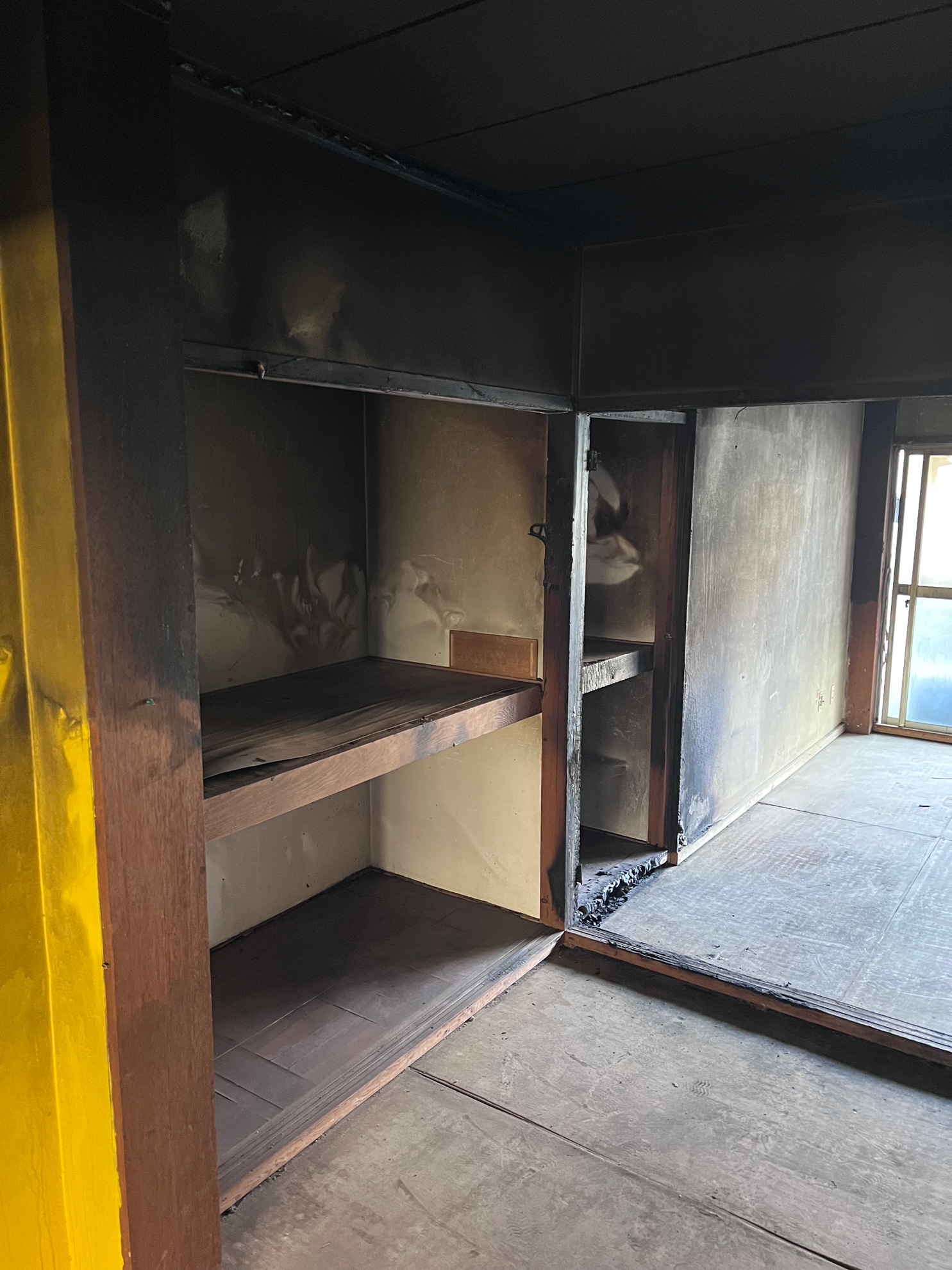 【高知市】火事現場の修繕現場調査